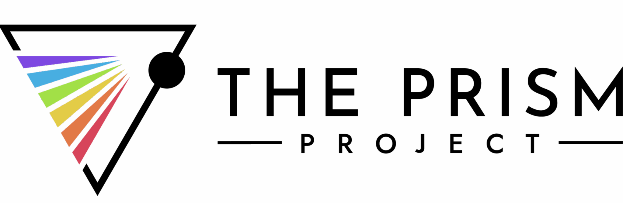 Prism Logo Horizontal Black on Clear background